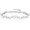 EVER FAITH Bracciale da sposa con zirconi cubici in finta perla marquise a goccia di zirconia, gioiello da donna, 19cm-23cm, Zirconia cubica Zirconi cubici Perla simulata