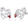 YEESIA Orecchini da donna in argento sterling 925, eleganti e raffinati, gioielli da donna, 11 x 12 mm, Argento sterling, Zircone