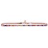 Remo Gammella Bracciale Uomo Donna Tennis Argento 925 con Zirconi - Dimensioni 2 mm - Misura regolabile da 17 a 20 cm - Colore a scelta (Oro Rosa/Zirconi Rainbow)