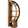 DRW Scaffale da Pavimento con 3 Livelli in Legno Naturale, 182 x 76 x 36 cm