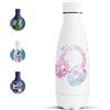 Motswedi Borraccia Termica, 350 ml Senza BPA, Borraccia, 18/8 Acciaio Inossidabile, Bottiglia Bambini, Isolamento Sottovuoto a Doppia Parete, Bottiglia Termica per Scuola, Viaggi - Auricolare Bianco
