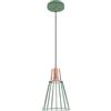GTV Sospensione GTV KALIOPE, plafoniera, 8044, AC220-240V, 50/60Hz, 1*E27, max. 40 W, IP20, diametro 18 cm, singolo verde