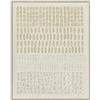 DRW Quadro Astratto Stampato in Bianco, Beige Scuro e Grigio 100 x 80 x 3,8 cm