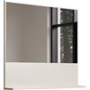 trendteam smart living - Sao Paulo - Specchio da parete - Cashmir (Beige) - Specchio da bagno con pratico ripiano - 80 x 74 x 14 cm (LxAxP) - Materiale per fissaggio a parete incluso