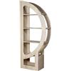 DRW Scaffale da Pavimento in Legno con 3 Livelli in Beige, 182 x 76 x 36 cm
