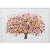DRW Quadro Tela con Albero in Giallo, Rosso e Arancione 72,5 x 102,5 x 3,3 cm