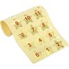 PATIKIL 1 a 50 Adesivi Numeri, Etichetta Autoadesiva Numerata in PVC per Bar Feste Segnabicchieri Ufficio Organizzazione, Oro Rosso, 20mm