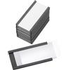 PATIKIL 10Pz 2 x 1 con Inserti Carta Portaetichette Magnetica a Canale C | Etichette Scaffale, per Schede Dati, per Scaffali Metallo Lavagna Cassetta Attrezzi, Portaetichette Magnetica