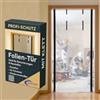 Pangolino Pellicola protettiva antipolvere per porta di costruzione [pellicola in PE] 1,20 x 2,20 m incluso nastro biadesivo - variante con velcro - porta antipolvere