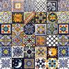 Cerames Piastrelle Mosaico Messicane Horacio - 30 ceramiche mattonelle messicane decorative per bagno, doccia, scale, parete posteriore della cucina | Tessere mosaico ceramica 10,5x10,5 cm