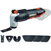 Worx WX678.9 - Multifunzione ad Oscillazione Sonicrafter a Batteria 20V, Velocità di Oscillazione 5.00-20.000/min., Angolo di Oscillazione 3.2° - Solo Corpo Macchina