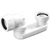 Nicoll 0203250 - Sifone per vasca da bagno, uscita orizzontale, 360° 207