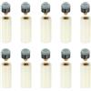 PATIKIL Punte per Stecca Biliardo Dia 11 Mm, 10 Set Punte per Stecca Biliardo per Biliardo, Sostituzione con Ghiere per Stecca Biliardo, Grigio