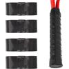 Yatrosynth 4 Pezzi Nastro Grip per Racchetta, per Padel, Tennis, Badminton. con Assorbente Antiscivolo Asciugatura Rapida sopra - Nero