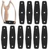 SHINETEC Fionda in vera pelle di mucca, tasche in pelle pre-aperte, borsa a clip per fai da te, accessori durevoli per caccia e tiro, 10 pezzi (kaki)