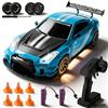 Eirolace 1:20 Drift Auto telecomandato, RC Drift Car con telecomando, valvola a farfalla completamente proporzionale e luci a LED, giocattolo auto telecomandate per ragazzi ragazze e adulti, regalo blu