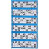 Bingosupermarket Biglietti Bingo 600 Pad 6 a un foglio 1-90 perforato (blu)