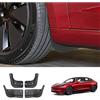 CDEFG [4 Pezzi] CDEFG Compatibile con Tesla Model 3 2024 2025 2026 Highland Parafanghi Parafango Paraspruzzi Protettiva Protezione Fender per Auto Anteriore + Posteriore ABS Plastica Highland 2026 Accessori