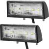 Qiping 2PCS LED luci per targa, 12V/24V, luce posteriore universale 6 SMD impermeabile, luci LED bianche per targa per rimorchio, roulotte e camion