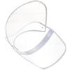 UKCOCO Protezione viso pioggia trasparente rimovibile visiera cappello impermeabile compatibile con cappuccio poncho e facile da installare