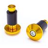 Alchemy Parts Moto Terminali Pesi CNC Alluminio Billet Per 22mm 7/8 Manubrio - Dorato