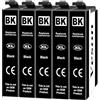 Veson Sostituzione per 603 XL Nero Cartucce compatibili per Epson per 603XL Sostituzione con EPSON WorkForce WF-2810 WF-2830 WF-2835 WF-2850 XP-2100 XP-2105 XP-3100 XP-3105 XP-4100 XP-4105 (5 Pack)
