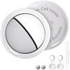 Bnlei Localizzatore Smart Air Tracker Tag Compatibile Apple Dov'è (solo iOS), Batteria di Ricambio Inclusam, Adatto per Chiavi, Portafoglio, Auto, Bicicletta, Borsa (Bianco, Confezione da 2)