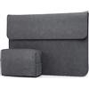 HYZUO 15 Pollici Laptop Custodia Borsa Sleeve PC Portatile per 2025-2023 MacBook Air 15 M4 A3241 M3 A3114 M2 A2941, 15 Surface Laptop 7/6/5/4/3, MacBook Pro 15, con Borsa Piccola, Grigio spazio-H