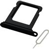 MMOBIEL Vassoio Porta Scheda SIM Compatibile con iPhone 13 Mini - Sostituzione Supporto Scheda SIM - Porta SIM - incl. Estrattore SIM e Anello di Gomma Impermeabile - Nero