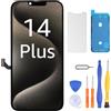 LL TRADER Display per iPhone 14 Plus, 6,7 FHD Touchscreen di Ricambio per iPhone 14 Plus LCD Digitizer con Strumento di Riparazione U01