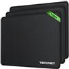 TECKNET 3PACK L Tappetino Mouse, 270x210x3mm Gaming Mouse Pad, Superficie di Tessuto Impermeabile, Tracciamento Fluido e Preciso, Tappetini Mouse per Computer PC Laptop, Base in Gomma Antiscivolo