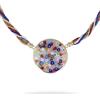 Venetiaurum - Collana per Donna con Murrina 36mm e Conterie in Vetro Originale di Murano e Argento 925 - Gioiello Made in Italy Certificato