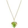 Venetiaurum - Catenina con Cuore Verde12mm in Vetro Originale di Murano e Argento 925 - Gioiello made in Italy certificato