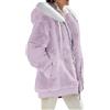Generico Felpa Lunga Donna Felpa Donna con Cappuccio E Zip Elegante Autunno Invernale Giacca Manica Lunga Sweatshirt Classico Oversize Hoodie Sportiva Basic Hoodie