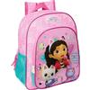 Safta GABBY'S DOLLHOUSE PARTY School Zaino Scuola Personalizzabile, Perfetto per Scuola Bambini, Comodo e Versatile, 26 x 11 x 34 cm, Rosa Chiaro