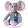 Heunec- Animale di Peluche, Colore Grigio, Blu, Rosa, 335172