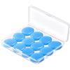HDDH 12 pezzi Tappi auricolari protettivi morbidi tappi auricolari in silicone sigillante tappi auricolari modellabili per dormire, nuoto, concerti, apprendimento