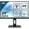 Aoc Monitor 23,8" ( IPS 2K 1440p QHD 75Hz ) HOME OFFICE Pivot Black Q24P2Q