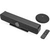 DIGITUS DS-55580 Video Bar Pro, Sistema di videoconferenza, Webcam 4K UHD 30 Hz ePTZ, 1 microfono da tavolo e 4 microfoni interni, Altoparlante interno 5 W, Messa a fuoco automatica e zoom