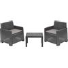 PROGARDEN - Set da giardino Orta Antracite Linea Elegance