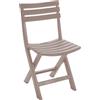PROGARDEN - Sedia pieghevole Komodo da esterno marrone - h78x44x41cm