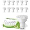 Trongle Lampadina GU10 LED 7W 6000K, 550 Lumen, Pacco da 12, Non Dimmerabile, Sostituisce Alogene da 50W, Ideale per Illuminazione di Casa, Cucina, Camera e Soffitti, Certificazione CE