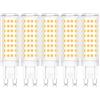 ZYGODLUK G9 Lampadine Led 10W, Bianco Naturale 4000K 10W Equivalente 100W Lampada Alogena, AC100-240V, 100LEDS Angolo a fascio 360 °, Non Dimmerabile, Nessun Sfarfallio Lampadina Led G9, 5 Pezzi