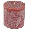 Homéa, Candela pilastro D10 x H10 cm, rustica, colore rosa