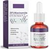 VNEUOL Niacinamide 20% + Zinc 2% Combatte le imperfezioni della pelle Siero alla niacinamide, siero viso purificante, cura della pelle spenta, leviga