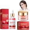 Tkekruh 50g Ganoderma Dragon Blood Anti Aging Face Cream e 30ml Ganoderma Dragons Blood Anti Wrinkle Siero, Antirughe Firming Skin, Per L'Idratazione, la Compattezza e le Rughe Sottili