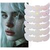 Yamobi 6 pcs Tatuaggi Temporanei Holografici Multicromati Glitter Lentiggini, Cerotti Impermeabili per Donne, Tatuaggi Glitter Temporanei per Festival Rave