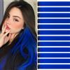 jooceebaby Extension Capelli Colorati Con Clip Blu zaffiro 12 pezzi 22 pollici Lungo Dritto Sintetiche Resistenti al Calore per Bambini Ragazze Donne Festival Feste Halloween Cosplay