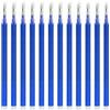Zerabidpro Nuove ricariche sostitutive cancellabili compatibili con Pilot FriXion Ball & Clicker, [set di 12], Ricariche Roller con Inchiostro Termosensibile, Lunghezza di Scrittura 400m, (Blu, 0.5mm)