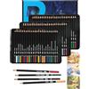 IMALPQPP Set di 72 Matite Colorate - Pastelli a Olio per Bambini e Adulti, Colori a Matita Intensivi, Ideali per Disegno, Schizzo, Sfumatura e Colorazione